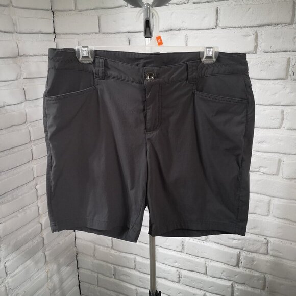 Eddie Bauer Ladies Size 10 Grey Straight Fit Lightweight Shorts - Picture 1 of 14
